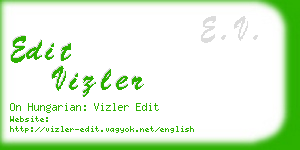 edit vizler business card